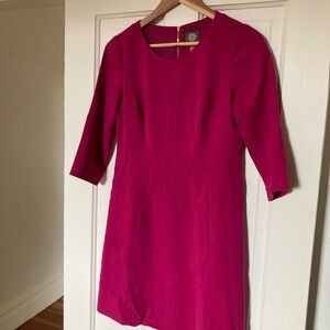 Vince Camuto bright pink sheath dress in size 6 petite